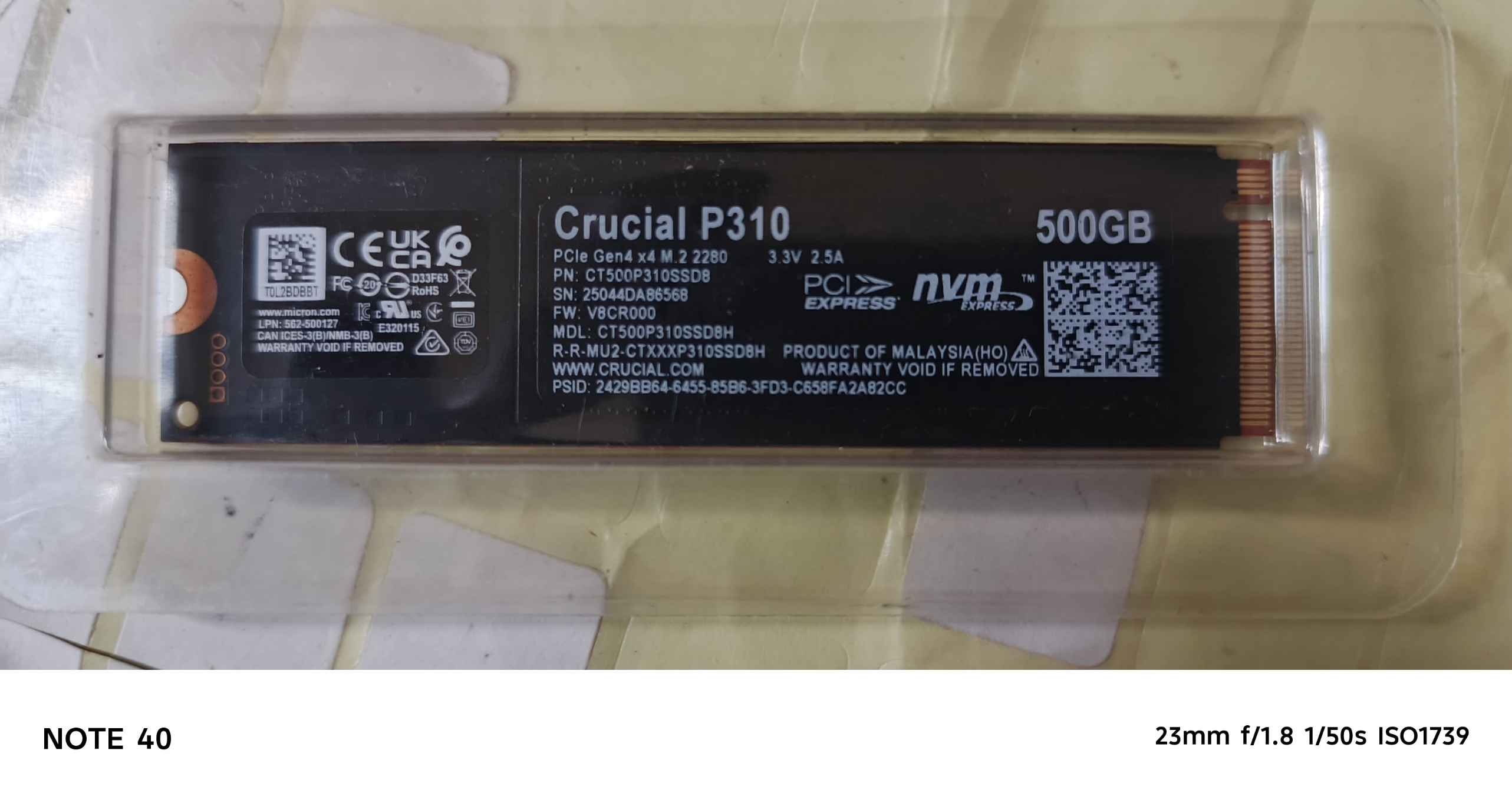 SSD NVMe